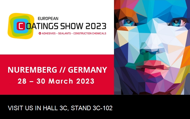 European Coatings Show 2023, Nuremberg, Germany: 28th through 30th March 2023